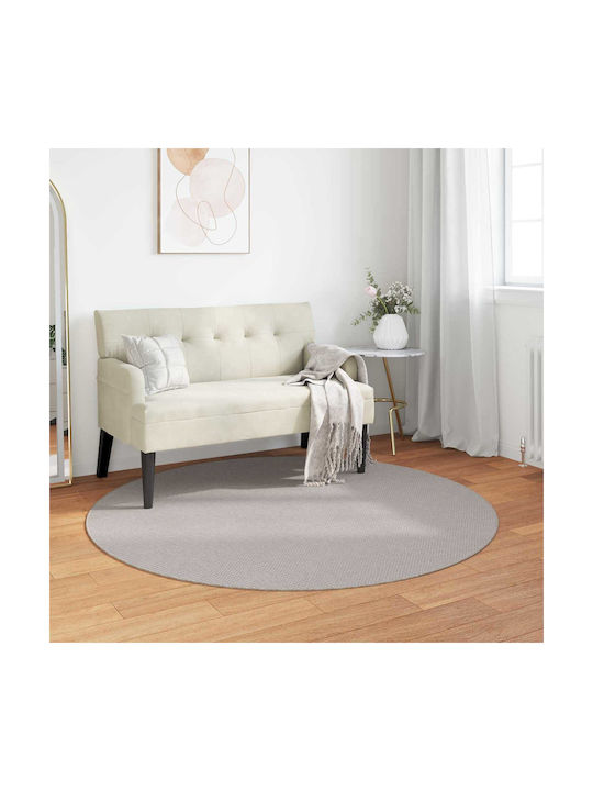 vidaXL Χαλί Φ120cm Κρεμ