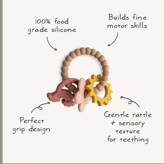 Mushie Teething Ring made of Silicone