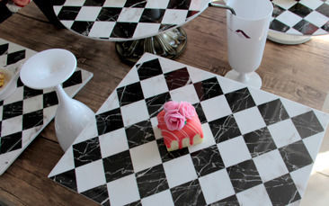 Chessboard-style Tray Melamine Raki Gn 1/1 53x32.5xh2cm