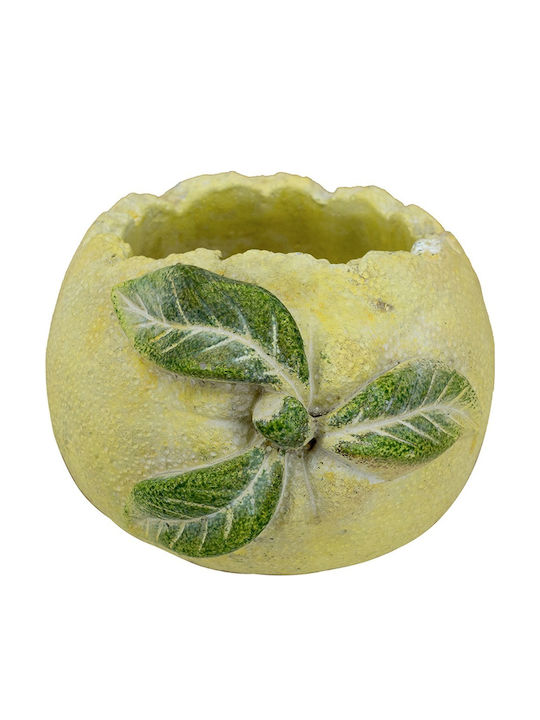Artekko Planter Concrete Yellow 18.5x12x10.5cm.