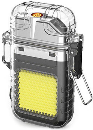 Lumină de lucru și de sit, cu baterie Lanternă Brevet LED IP65 cu Luminozitate Maximă 220lm Gri