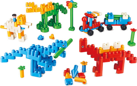 Hape Blocuri PolyM Dinosaur Paradise Kit pentru 1,5-5 ani Ani 200buc