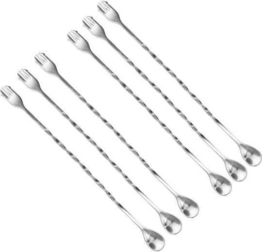 Cocktail Spoon Fork Raki Stainless Steel 26cm