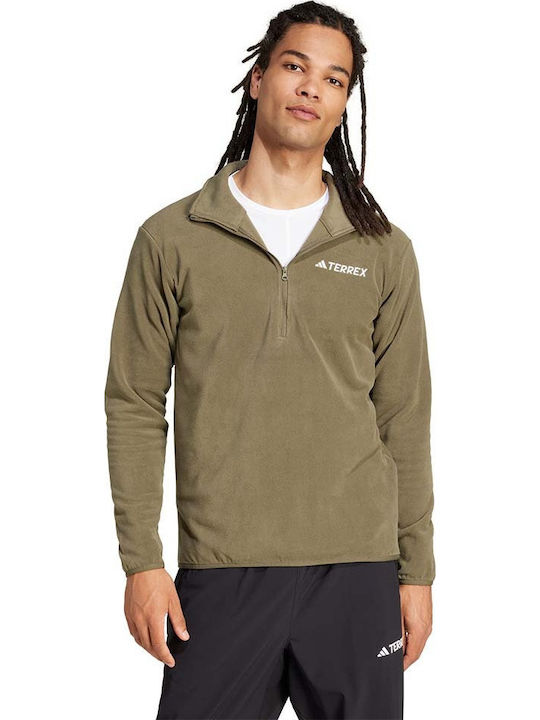 Essentials Athletic Long Sleeve Blouse Olive Strata