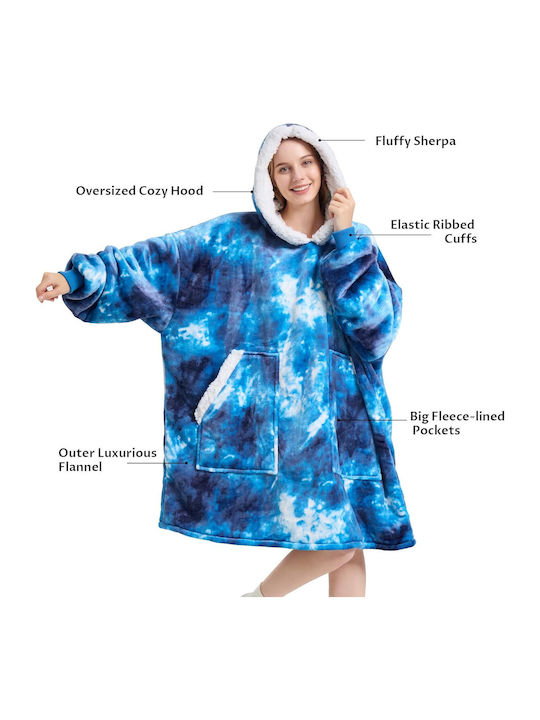 ForHome Κουβέρτα Fleece με Μανίκια 80x110εκ. Rainbow