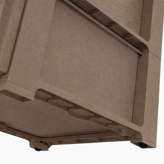 ArtPlast Подова Етажерка За Баня Пластмасова С 3 Рафтове 39x38.5x61см Сива