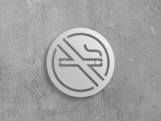 Πινακίδα Σήμανσης No Smoking Ανοξειδωτο-ατσαλι-inox