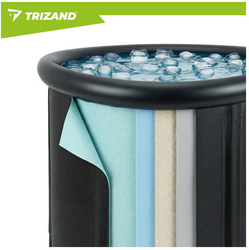 Trizand Cryotherapy Device Foldable Winter Barrel 320l Ice Bath 66x26x14 Cm Trizand