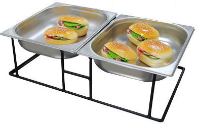 Raki Gastronorm Tablett Halter Metall Schwarz