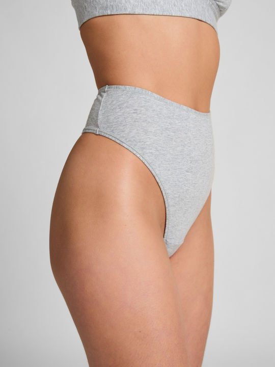 Merlee High-waisted Women's String Gray