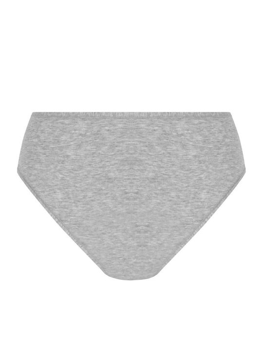 Merlee Cotton High Waist Women's Briefs Brazil Gray