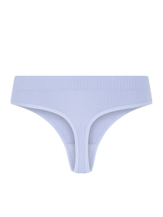 Dianne Hochtailliert Damen Zeichenfolge Blau