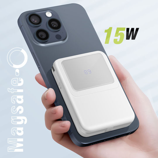 Moxie MagSafe Power Bank 10000mAh 15W Alb