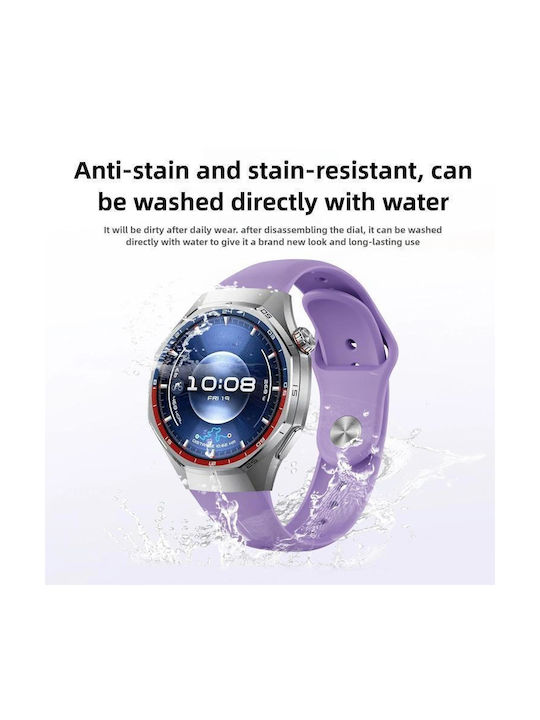 Λουράκι Ρολογιού Σιλικόνης Huawei Watch Gt 6 Pro Κόκκινο