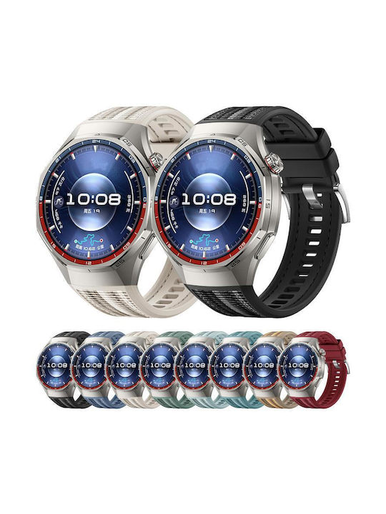 Tragbare Bänder Silikon mit Schnalle Huawei Watch Gt 6 Pro Rote Tragbare Bänder Silikon mit Schnalle Huawei Watch Gt 6 Pro Rote
