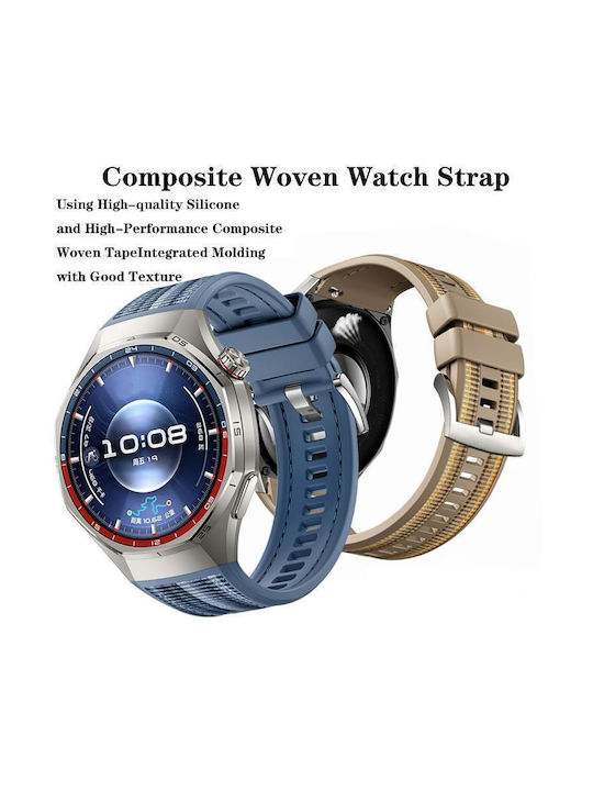 Кайшка Плетена Силиконова с Ключалка Huawei Watch Gt 6 Pro Син