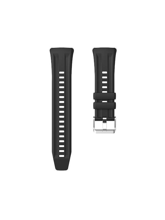 Curea Monocromă din Silicon Huawei Watch GT 6 Pro Neagră