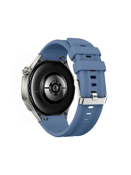 Einfarbiges Silikonarmband Für Huawei Watch Gt 6 Pro Blau Topas Einfarbiges Silikonarmband Für Huawei Watch Gt 6 Pro Blau Topas