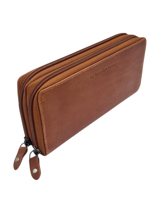 Leather Women's Wallet Classic with RFID Tabac Brown