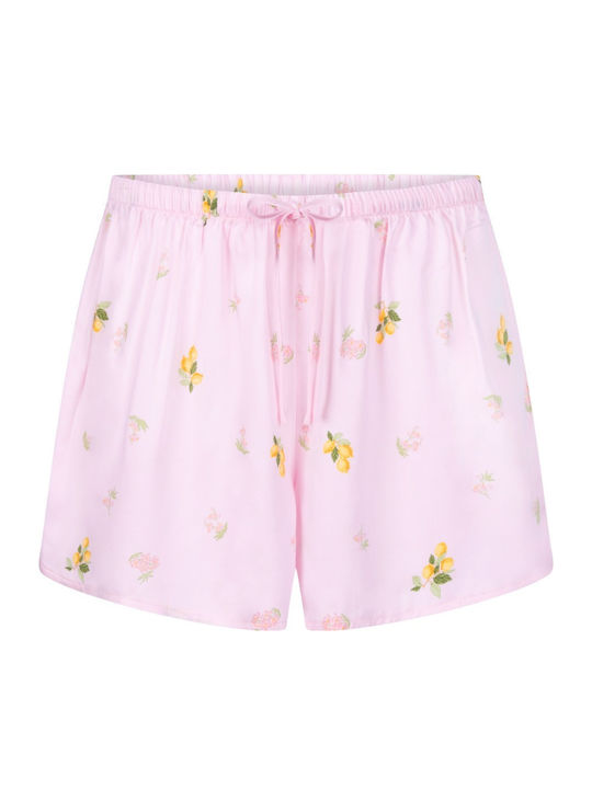Hunkemöller Winter Women's Pyjama Shorts Lemon Lemon