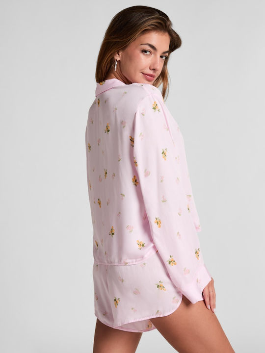 Hunkemöller Winter Women's Pyjama Shorts Lemon Lemon