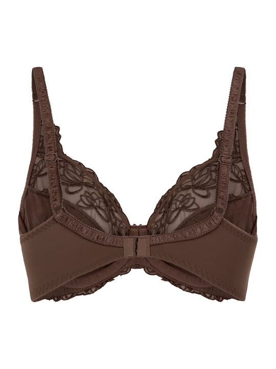 Diva Bra without Padding Underwire Brown