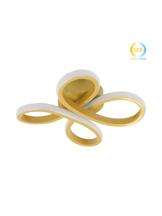 Keskor Deckenleuchte 21cm Gold mit Integrierter LED