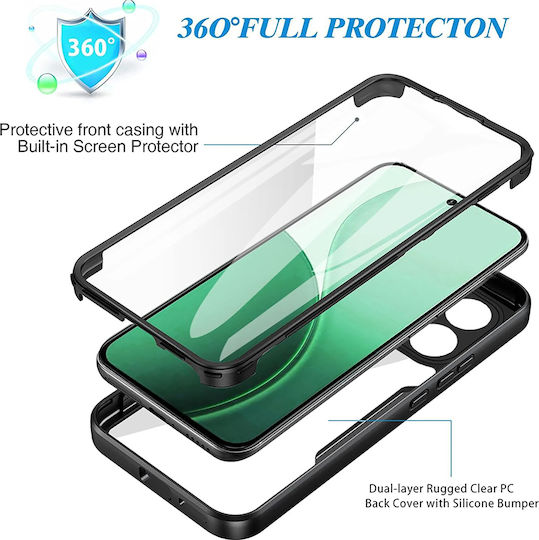 Techsuit ColorVerse 360 Vollschutz Transparent (Oppo Reno14F)