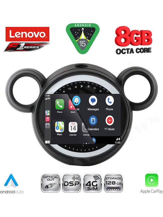 Lenovo Lenovo Auto-Audiosystem Für Mini Countryman Paceman 2010-2016 Bluetooth USB Eingebautes Wi-Fi GPS Apple CarPlay Android Auto Mit 9 Zoll Touchscreen SSR 10065 CPA