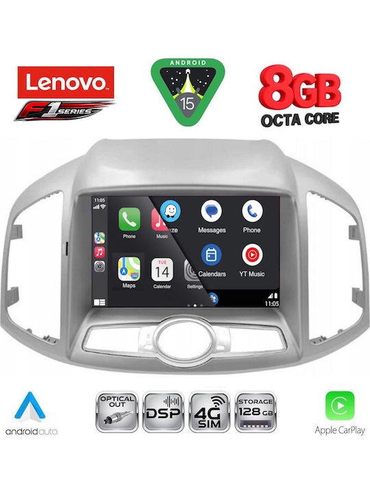 Lenovo Car Audio System for Chevrolet Captiva 2012-2018 (Bluetooth/USB/WiFi/GPS/Apple-Carplay/Android-Auto) with Touch Screen 9"