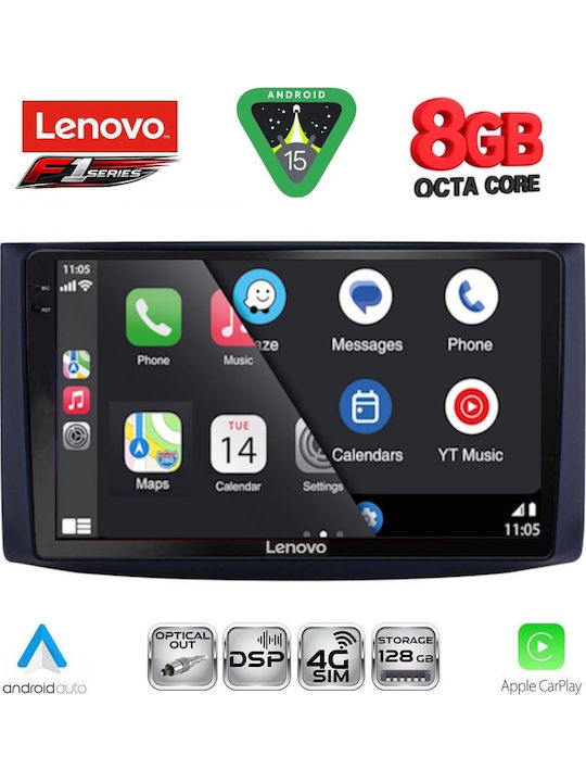Lenovo Car Audio System for Chevrolet Aveo 2006-2010 (Bluetooth/USB/WiFi/GPS/Apple-Carplay/Android-Auto) with Touch Screen 9"