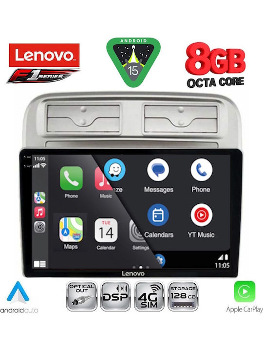 Lenovo Car Audio System for Fiat Grande Punto 2005-2012 (Bluetooth/USB/WiFi/GPS/Apple-Carplay/Android-Auto) with Touch Screen 9"