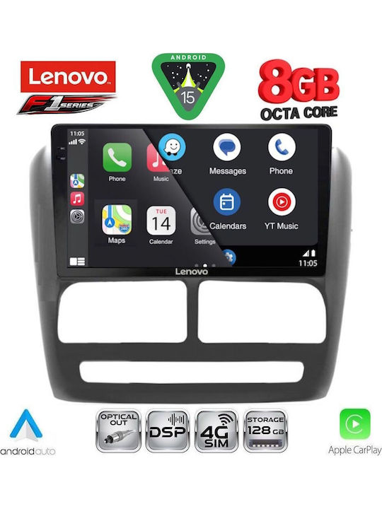 Lenovo Car Audio System for Opel Combo Fiat Doblo 2010-2015 (Bluetooth/USB/WiFi/GPS/Apple-Carplay/Android-Auto) with Touch Screen 9"