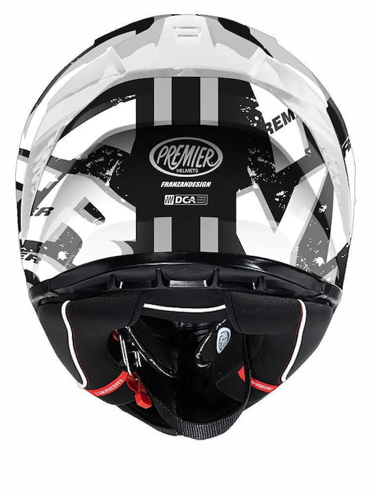 Premier Hyper SR Black / White Мотоциклетна каска Full Face ECE 22.06 1430гр