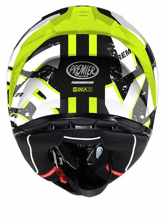 Premier Hyper SR Black / Yellow Motorcycle Helmet Full Face ECE 22.06 1430gr