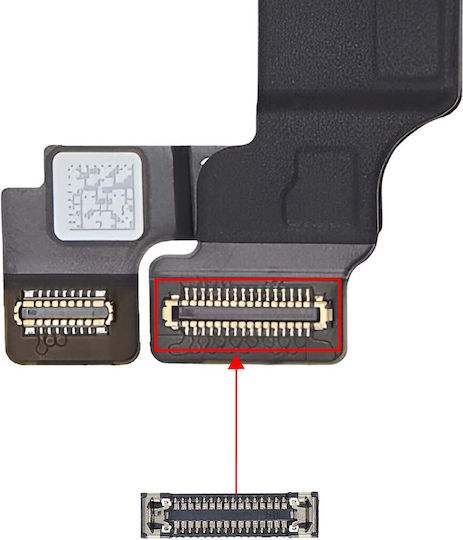 Clappio Flex Connector 32-pin Iphone 15 15 Plus 15 Pro 15 Pro Max Black