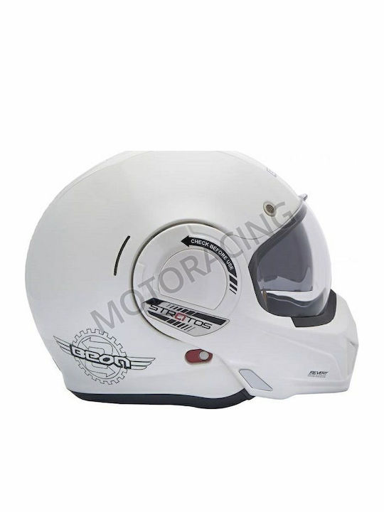 Beon B-707 Motorradhelm Aufklappbar ECE 22.06 mit Sonnenblende