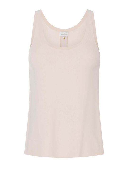 Damen Ärmellos Pullover Beige