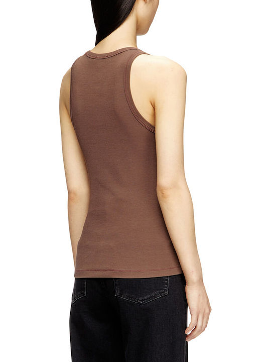 Women's Cotton Sleeveless Top Brown