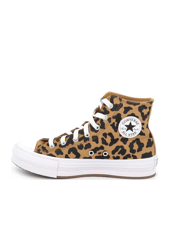 Chuck Taylor All Star Παιδικά Sneakers High Καφέ