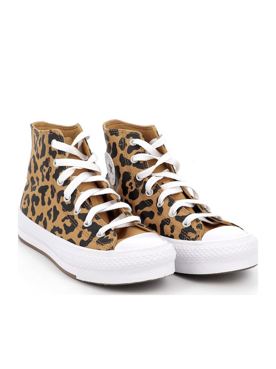 Chuck Taylor All Star Παιδικά Sneakers High Καφέ
