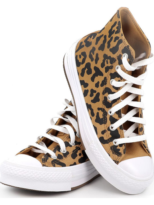 Chuck Taylor All Star Παιδικά Sneakers High Καφέ