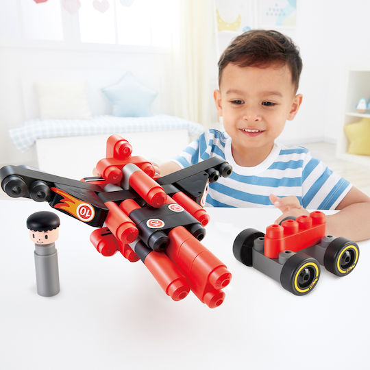 Hape Τουβλάκια PolyM Racing Car για 2-6 Ετών 31τμχ