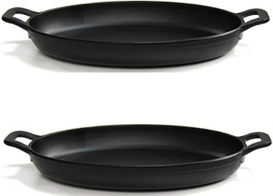 Mini Oval Melamin-Handelsbedienbretter Raki 21x14xh3.7cm Präsentation