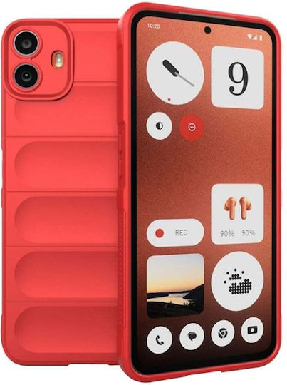 Case Nothing Cmf Phone 1 Skyddar Innovation Magic Shield Matte Silicon Set Autocolant Roșu