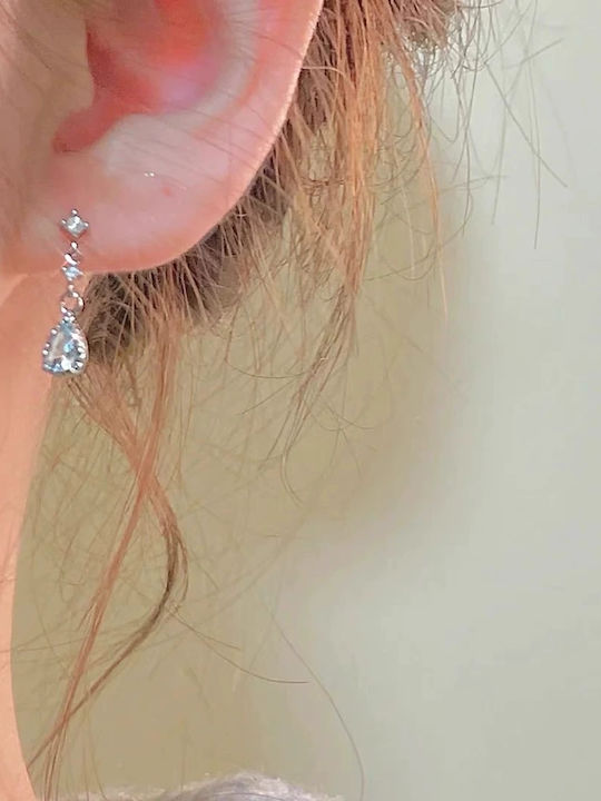 Earrings made of Silver with Stones