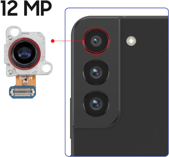 Samsung Original 10mp Rückfahrkamera Galaxy S22 S22 Plus Ultra Weitwinkelobjektiv Silber