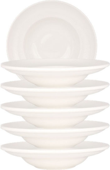 Gourmet Tiefe Porzellan Tassenuntersetzer Bonna Iris Weiße 27cm 400ml Irs Wh Grm 27ck