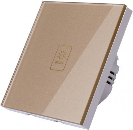Waterproof Recessed Touch Wall Switch Lighting One-Way with Frame