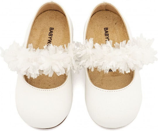Babywalker White Baptism Leather Pumps
